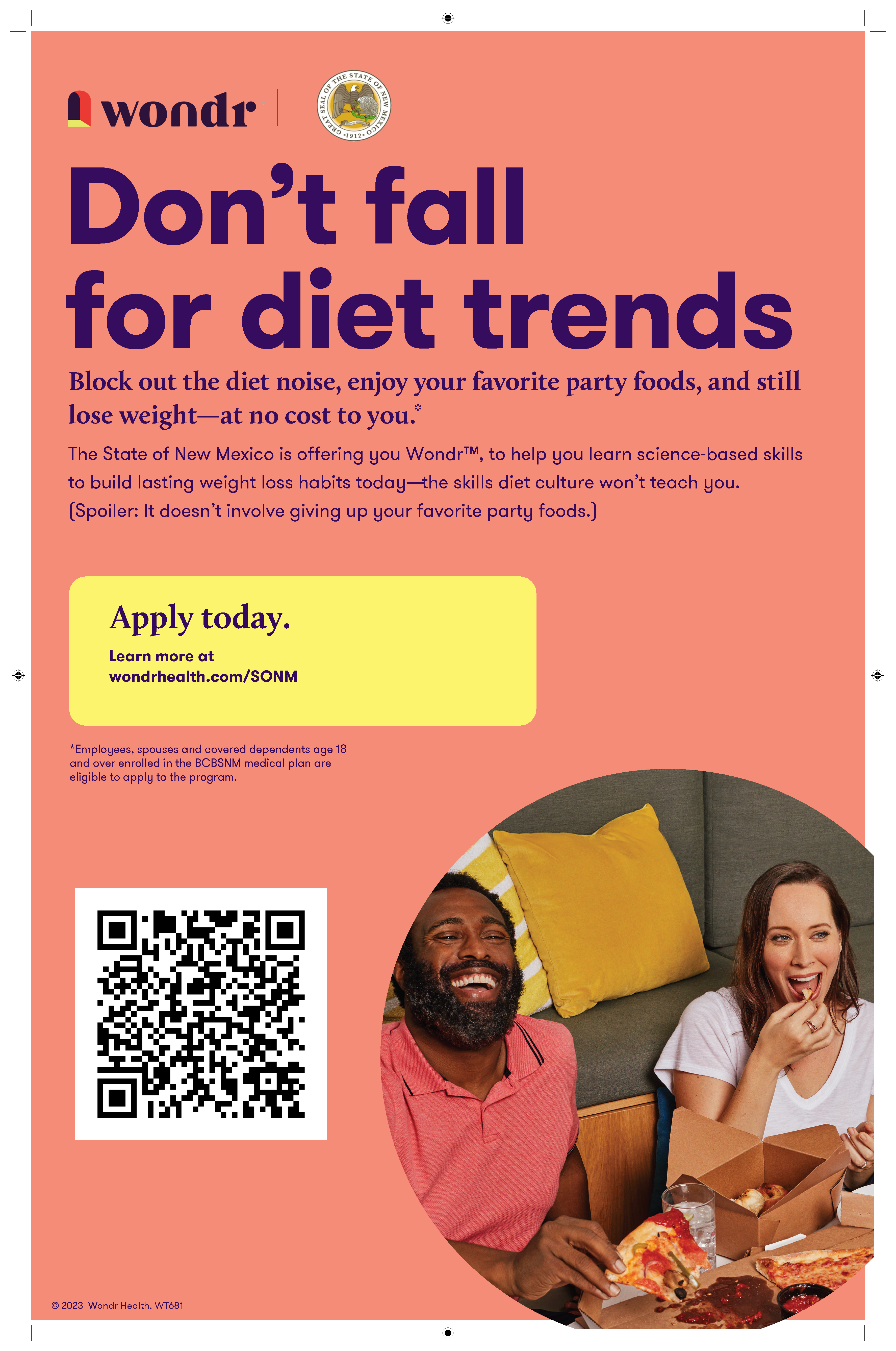 Wondr Promo Poster with QR code